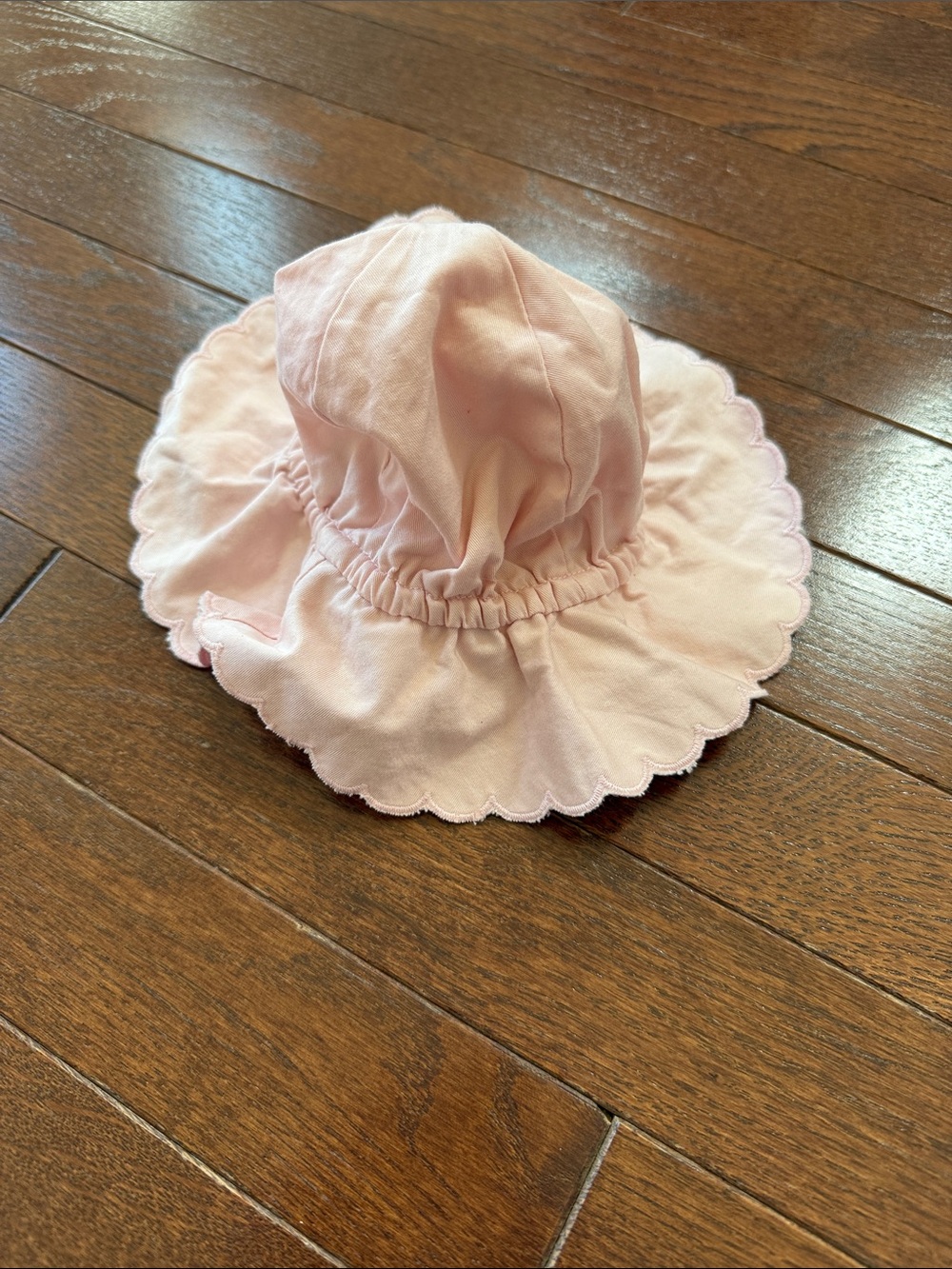 GAP Light Pink Scallop Brim Sun Hat for Kids